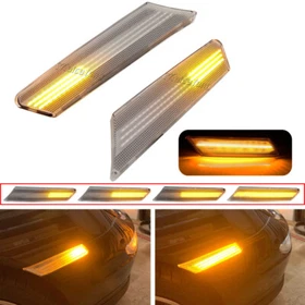 2PCS For Porsche Boxster 987 Cayman Carrera GT2 3 LED Dynamic Side Marker Light