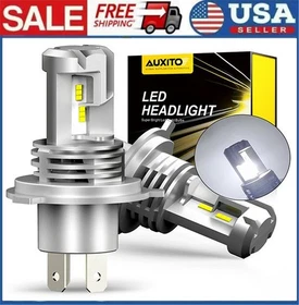 AUXITO Super Bright White LED H4 9003 Headlight Bulb High Low Beam Combo Kit 2-4