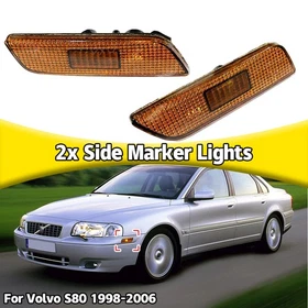 For Volvo S80 1998-2006 Guard Indicator Flasher Repeater Light Side Marker Lamp