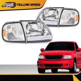 LED DRL Headlights & Corner Lights Left+Right Fit For 1997-2004 F-150 Expedition