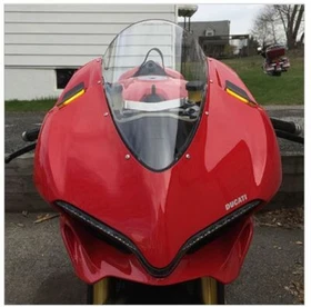 DUCATI PANIGALE MIRROR BLOCK OFF TURN SIGNALS  BY NEW RAGE CYCLES