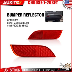 For Subaru Impreza WRX STI 2008-2016 Rear Bumper Reflector Red Lamp Lens 2-20X