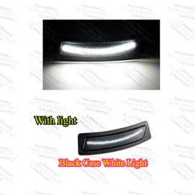 2PCS Smoke Len Turn Signal Lamp Front Bumper Reflector Light For BMW 3/4 Series