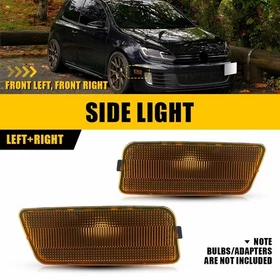 Amber Lens Front Side Marker Housing For 2010-2014 VW MK6 GTI 5K0-945-071 2-20x