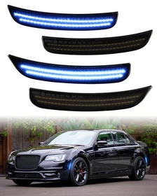 4PCS LED Side Marker Light Lamps Front Rear For 2015-2023 Chrysler 300 300C 300S