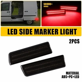 For 2010-2013 Ford Transit Connect Amber&Red Bumper LED Side Marker Light Lamps