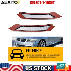 Side Marker Lamp Bumper Reflector Clear Lens For BMW E90 E91 LCI 2009-2011 2-20X