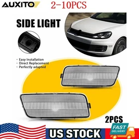 For 10-14 VW Volkswagen MK6 Golf/GTI Front Side Marker LED Signal Lights 2-20X
