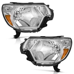 WEELMOTO Pair Headlights Assembly For 2012-2015 Toyota Tacoma Pickup w/o Bulbs