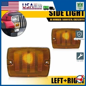 2/4x Front Turn Signal Parking Lamp Housings For Jeep Wrangler YJ 87-95 5600137