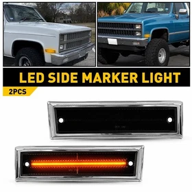 2/4/6 Smoke LED Front Side Marker Light For Chevy Blazer GMC Jimmy C/K Suburban