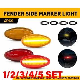 Amber Red LED Marker Lamps For GMC Sierra 2500HD 3500HD 99-14 Dually Bed 1-5SET
