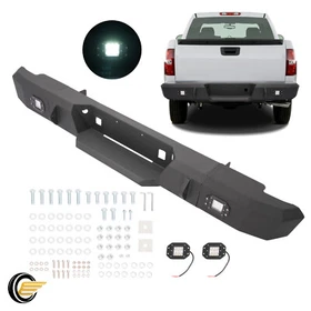 Heavy Duty Complete Rear Bumper For 1999-2007 Chevy Silverado Sierra 2500HD 3500