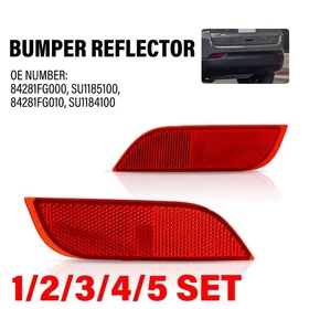 Bumper Reflector For 2013-2015 Subaru XV Crosstrek 2008-2016 Impreza Rear 1-5SET