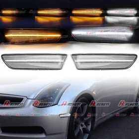 For Infiniti G35 Coupe 2003-2007 LED Side Marker Turn Signal Light Sequential