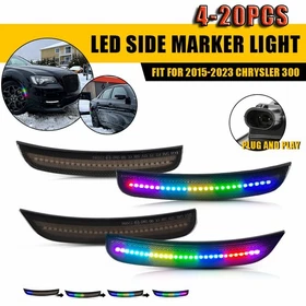 Front Rear Bumper LED Marker Lights For 2015-2023 Chrysler 300 300C Dynamic4-20x