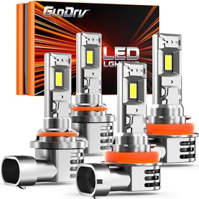 H11 / 9005 LED Headlight Low Beam Bulbs High Beam Bulb Lamp Cool White 60W 6000K