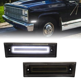 2PCS LED Front Side Marker Light For 81-91 Chevrolet GMC C10 C20 C30 Blazer C/K