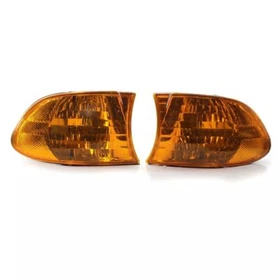 Amber Lens Front Corner Turn Signal Lights Cover for BMW 7 Series E38 1998-2001