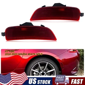 Front / Rear Reflector Bumper Side Marker Lights For 2016-2023 Mazda Miata MX-5