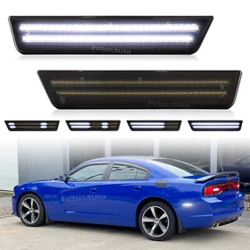 For 11-14 Dodge Charger 08-14 Challenger Dynamic LED Rear Side Marker Light Lamp