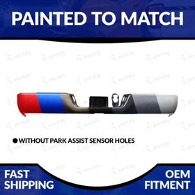 NEW Painted To Match 2013-2018 Dodge RAM 2500/3500 Rear Bumper W/O Sensor Holes