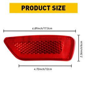 Left/Right For Dodge Jeep Grand Cherokee Compass Rear Bumper Reflector Light Set
