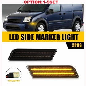LED Side Marker Signal Lamps Lights Amber For 2010-2013 Ford Transit Connect 2x