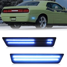 Dynamic LED Rear Side Marker Light Lamp For 08-14 Dodge Challenger 11-14 Charger