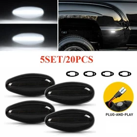 4-40 White LED Side Marker Light For 99-14 GMC 2500HD 3500HD Dually Bed 16530179