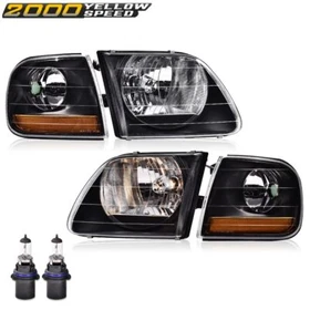 Fit For 97-03 Ford F150/99-02 Expedition Headlights+Corner Lights Assembly LH+RH