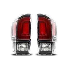 Black Red Tail Lights For 2016-2021 2022 2023 Toyota Tacoma Left and Right Side