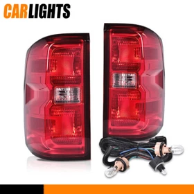 Tail Light Lamp w/ HarnessFit For 2014-2019 18 Chevy Silverado 1500 2500 3500