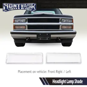 MMO011412 GMC Headlight Lens Left Right Sierra #2