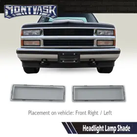 MMO01182 GMC Headlight Lens Left Right Sierra #2