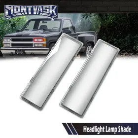 MMO01182 GMC Headlight Lens Left Right Sierra