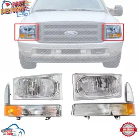 2C3Z13008AA FORD Front Headlights Corner Lights Left Right