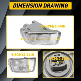 ZXD-4RUNNER-03-05 AUXITO Turn Signal Light Lens Lh Rh Set #3