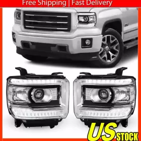 GM2502390 AUXITO Headlight Set Eov 1500 2500 3500 Gmc Sierra