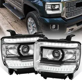 HL-GM9-SIE14-DRL-CHAM-626-T4 AUXITO Headlight Set 1500 2500