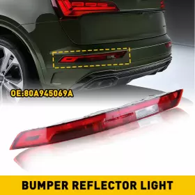 XPD-HGD-26413 AUXITO Left Rear Bumper Reflector Lens Brake Q5