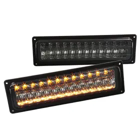 LB-C1088GLED-RS BBT Lens Led Bumper Parking Lights Chevy Gmc