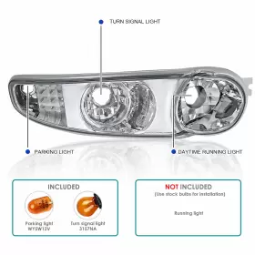 LB-DEN00-TM BBT Bumper Signal Lights Driving Lamps Gmc Yukon #3
