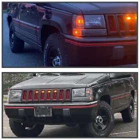 LB-GKEE93JM-RS BBT Bumper Lights Jeep Cherokee Park #2