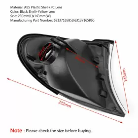 63137165859 DARUPSUN Front Indicator Signal Corner Lights E46 #2