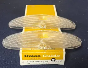 5945859 DELCO Parking Light Lenses Nos Chevrolet Gm