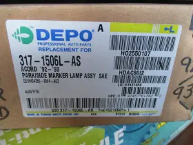 317-1506L-AS DEPO Parking Marker Light Reflector Left Driver