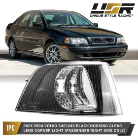 CL-VOL-S40-01-JT-AM-BLK-R DEPO Bezel Passenger Right Corner