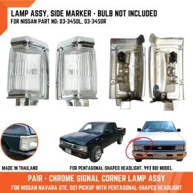 03-3450-LR DIAMOND Front Corner Turn Signal Lamp Light Bdi