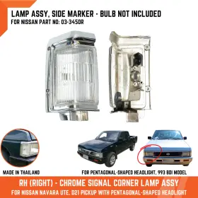 03-3450-R DIAMOND Rh Front Corner Turn Signal Lamp Light